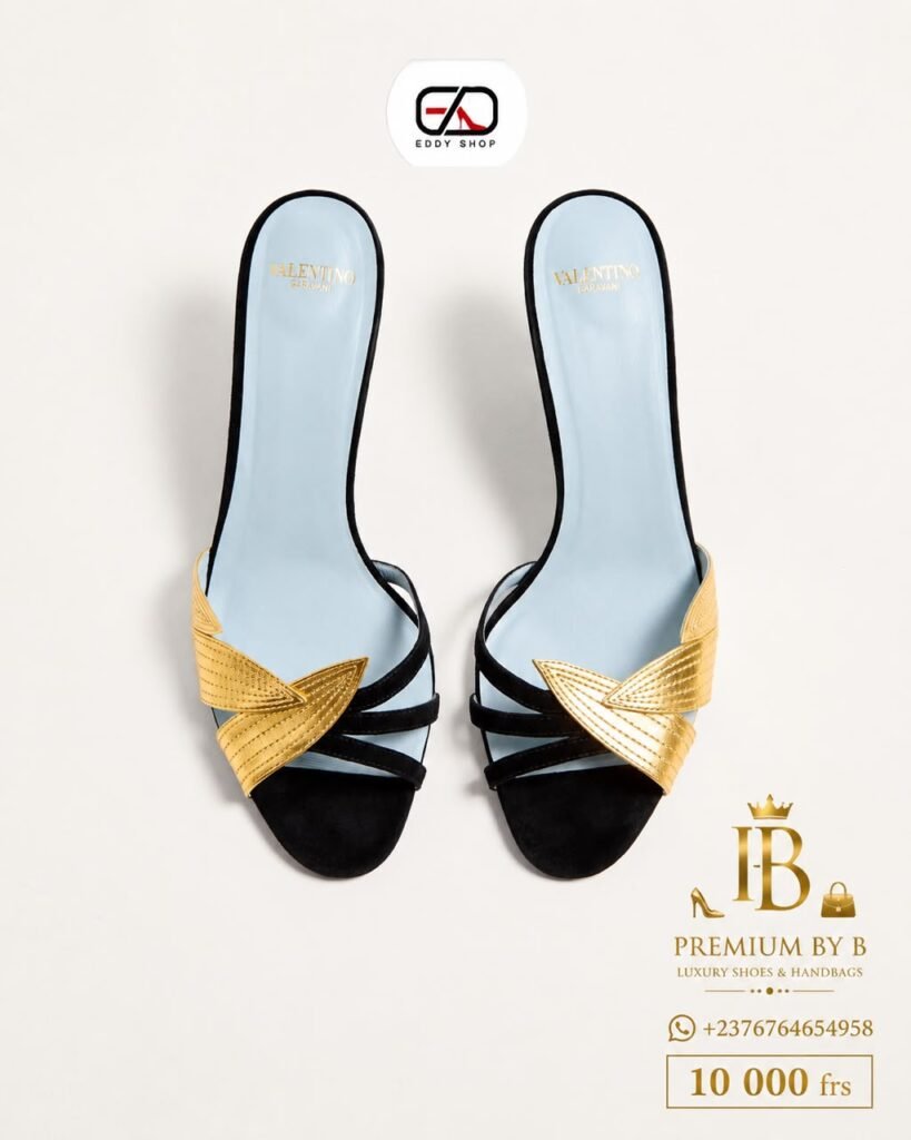 Gold Bow Heel Sandals