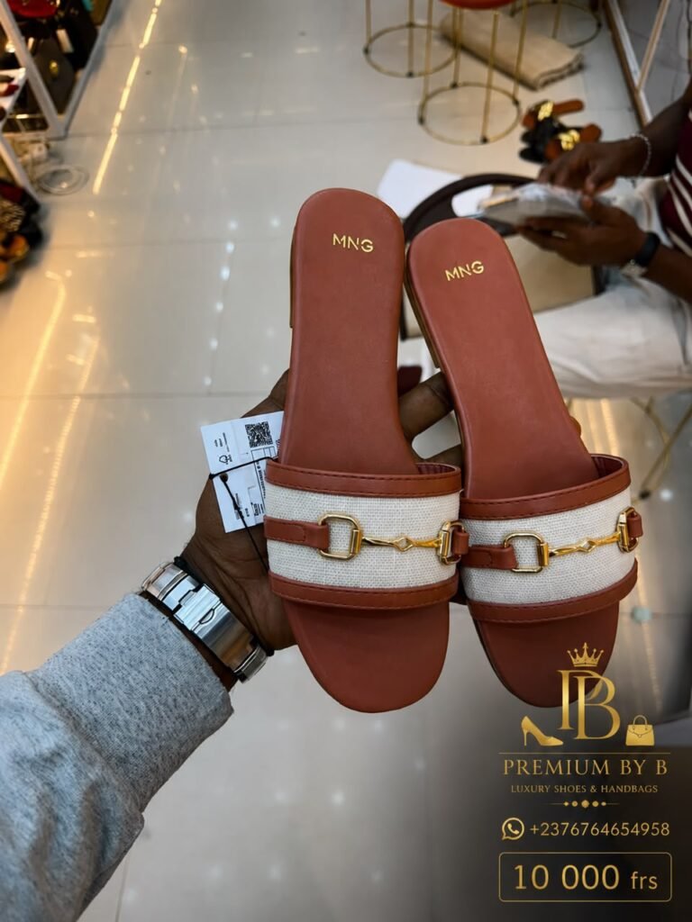 Brown MNG Horsebit Slides